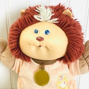 Vintage 80s Cabbage Patch Kids Doll Cat Stuffed To